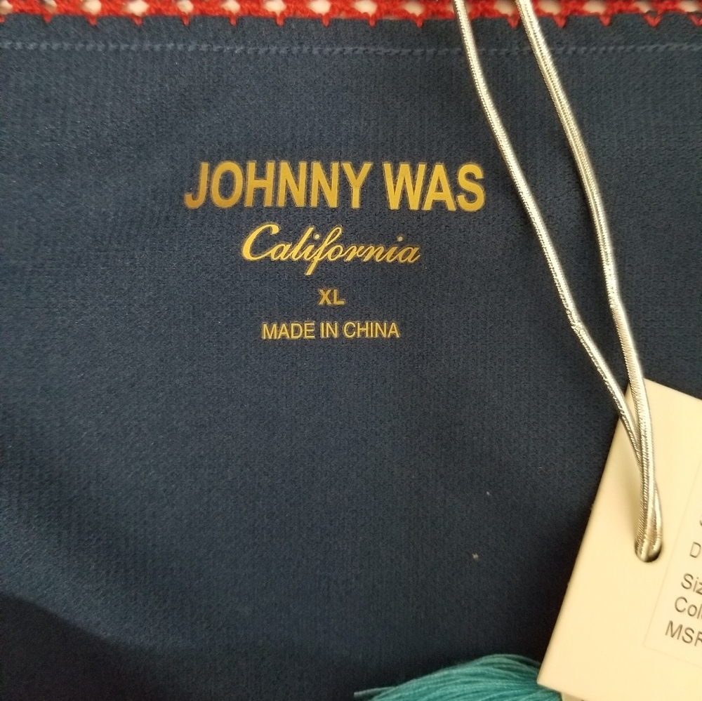 JOHNNY WAS Dylan Hipster Bikini Bottom in Blue Multi Sz XL NWT - Picture 9 of 11
